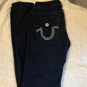 True Religion Women's Dark Blue Skinny Jeans